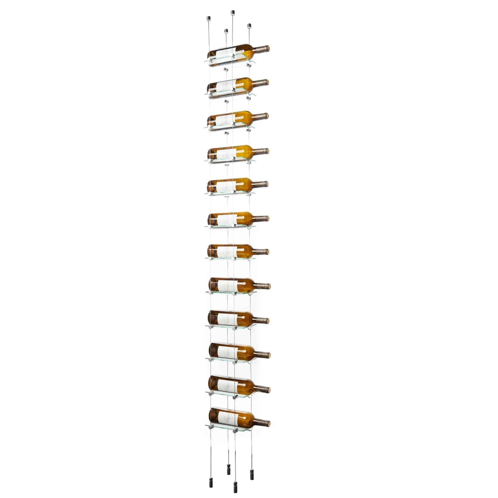 12 Bottle Float Cable Wine Racking Display Kit