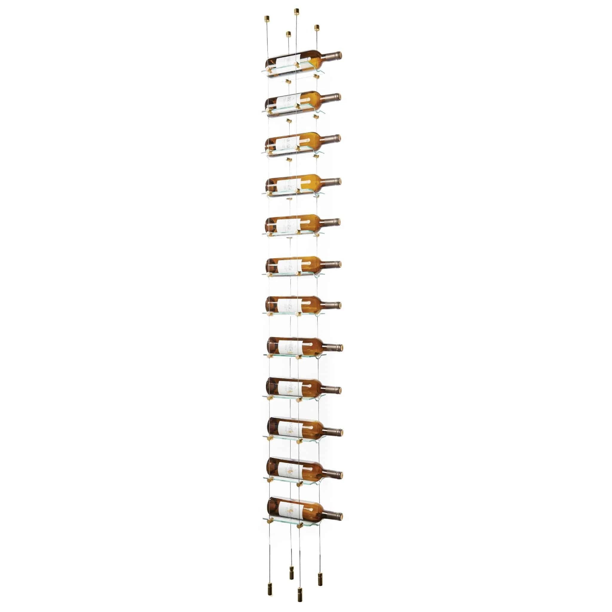 12 Bottle Float Cable Wine Racking Display Kit