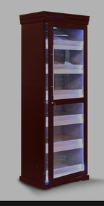 2000 Capacity Black Tower Humidor with LED Lighting. NOT AVAILABLE FOR SHIPPING, LOCAL PICK-UP ONLY!