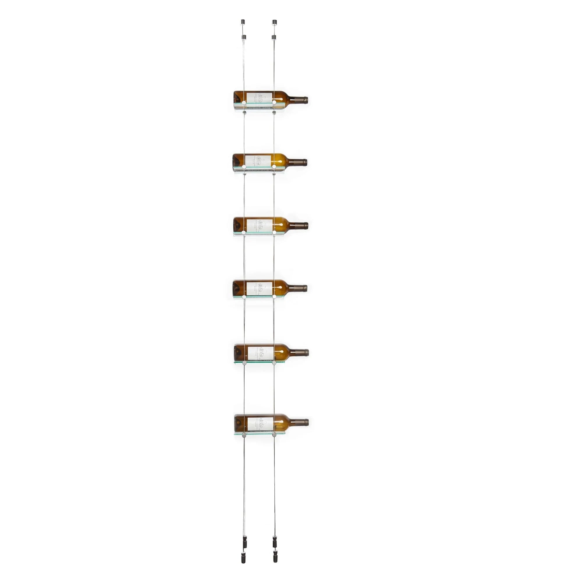 6 Bottle Float Cable Wine Racking Display Kit