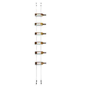 6 Bottle Float Cable Wine Racking Display Kit