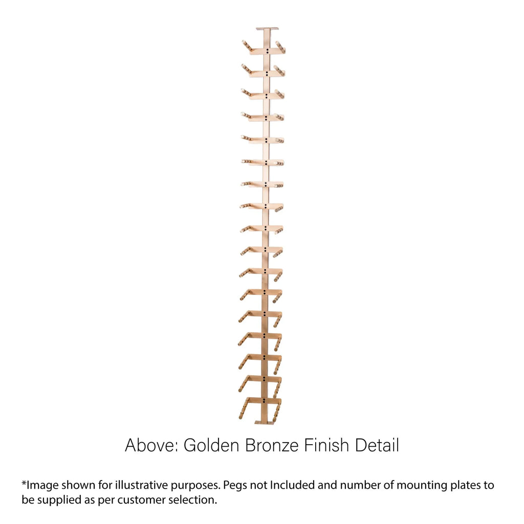 Vino Post & Plates - Floor to Ceiling Mounting System for Label View Wine Pegs - Wineracking