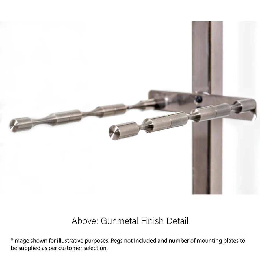 Vino Post & Plates - Floor to Ceiling Mounting System for Label View Wine Pegs - Wineracking