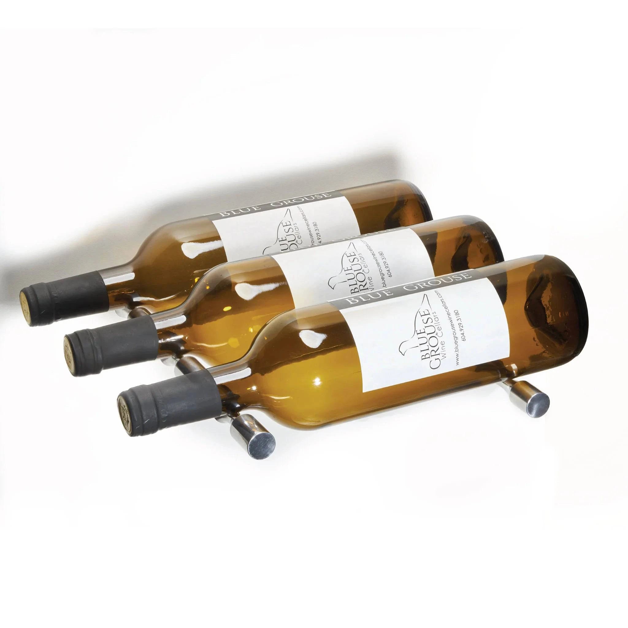 VINdustry Label View Three Bottle Deep Wine Pegs Pair Wineracking