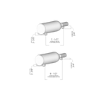 VINdustry Label View One Bottle Deep Wine Pegs (Pair) - Wineracking