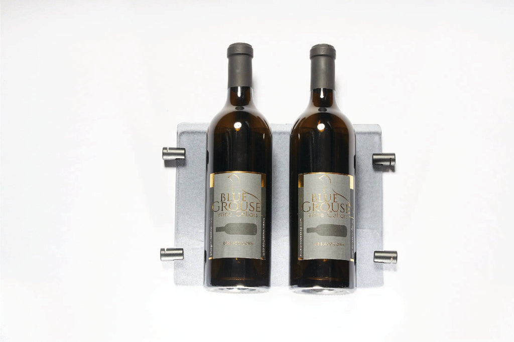 2 Bottle Glass Cradle with Clips for Float Wine Display System