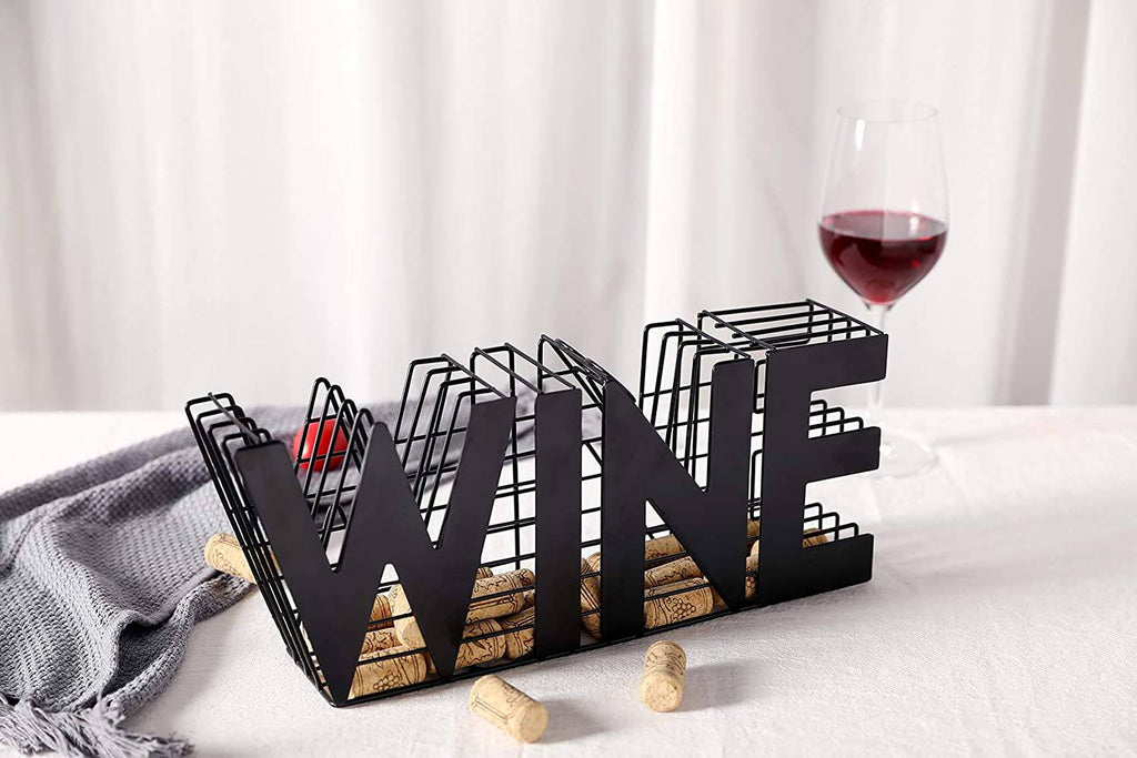 Wine Cork Holder-13.5" Length Metal Craft Wall Mounted Wine Cork Storage